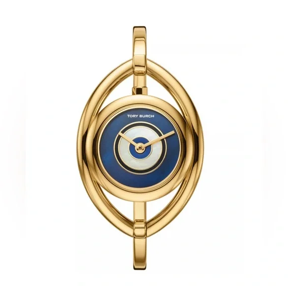 Tory Burch Women\'s Watch TBW5000 The Evil Eye Lucky Charm Gold Blue Dial Bangle Tory Burch Women main image 3